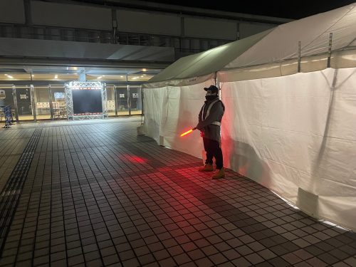 現場写真夜間警備2