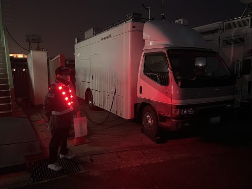 現場写真夜間警備